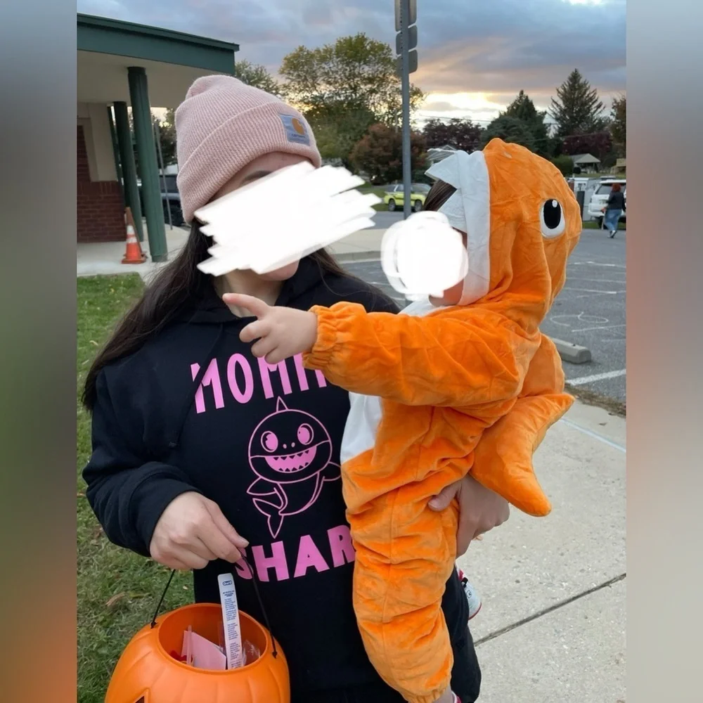 Babyshark orange Kids One Piece Costume 12-18 months
